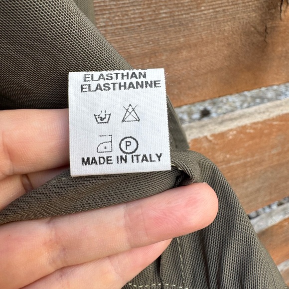 Vintage Elenora Amadei Sheer Olive Green Blazer Size MD - Picture 12 of 13